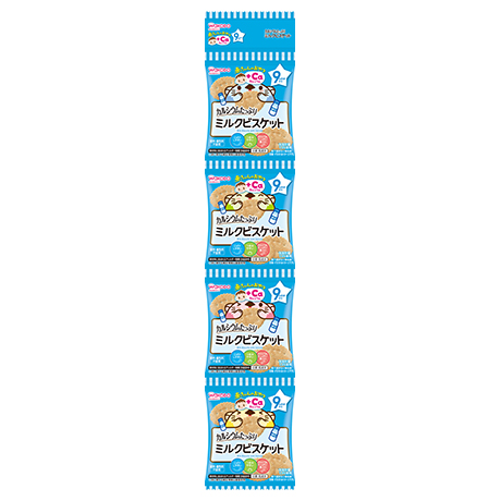 赤ちゃんのおやつ+Ca カルシウム カルシウムたっぷりミルクビスケット4連